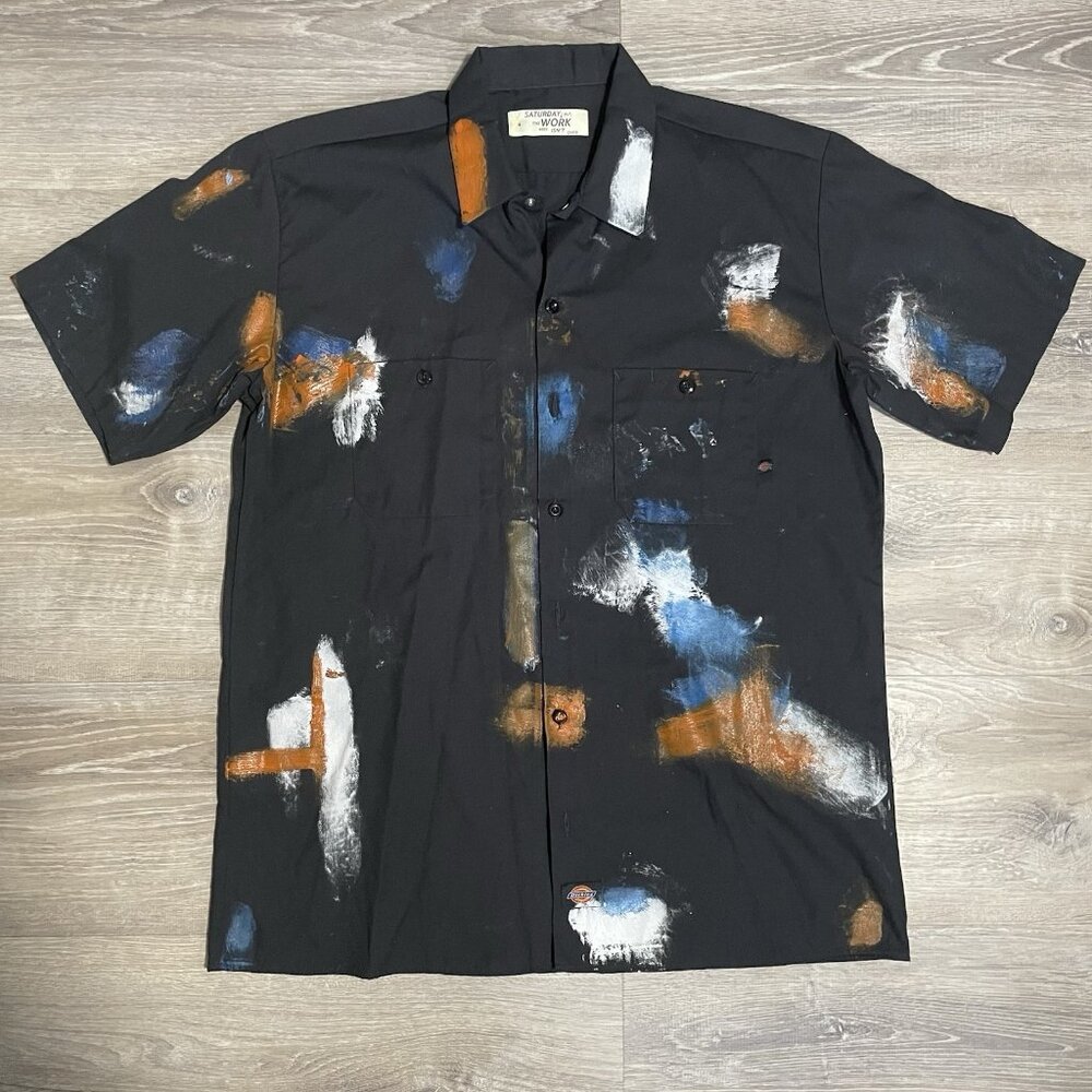 Dickies 'Saturday; But The Work Week Isn’t Over Yet' Button Up Shirt Men’s Large